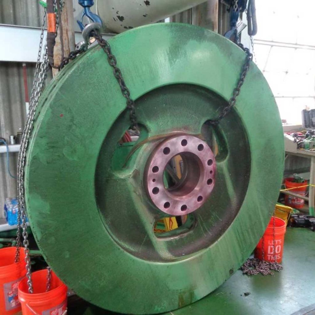 Flywheel removed